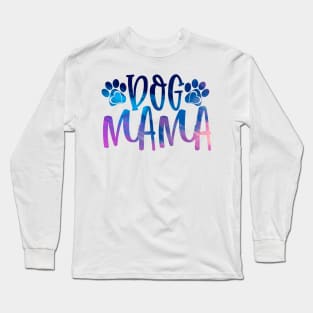 New Dog Mama Typography Long Sleeve T-Shirt